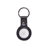 Decoded Leather Airtag Keychain - Black