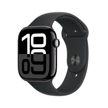 [Open Box] Apple Watch S10 Cellular - 46mm - Jet Black Aluminium - Black Sport Band - S/M (140-190mm)