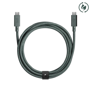 @Native Union Belt Cable Kevlar - USB-C - 2.4m - 240W - Slate Green