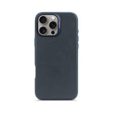 Decoded Leather Backcover - iPhone 16 Pro Max - Navy