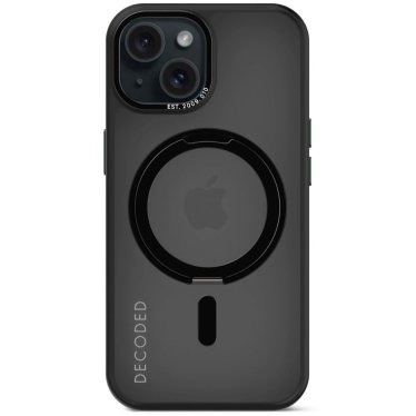 !Decoded Recycled Plastic Backcover - iPhone 15 - Transparant/Black