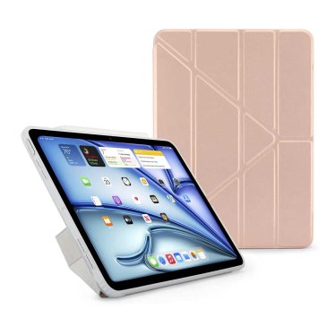 Pipetto Origami Case - iPad Air 10.9" (2020/2022) / iPad Air 11" (2024) - Metallic Pink