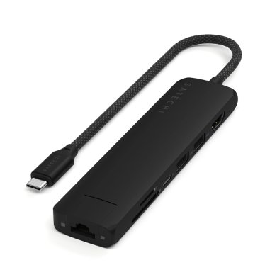 Satechi 6-in-1 USB-C Slim Multiport Adapter - Black