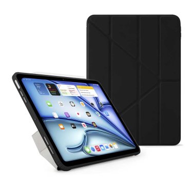 Pipetto Origami Case - iPad Air 10.9" (2020/2022) / iPad Air 11" (2024) - Black