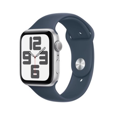 Apple Watch SE  - 44mm - Silver - Storm Blue - Sport Band - M/L (160-210mm)