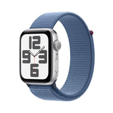 !Apple Watch SE  - 44mm - Silver - Winter Blue - Sport Loop -  (145-220mm)