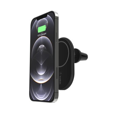 Belkin Magnetic Wireless Car Vent Mount + Car Charger - 10w - Black