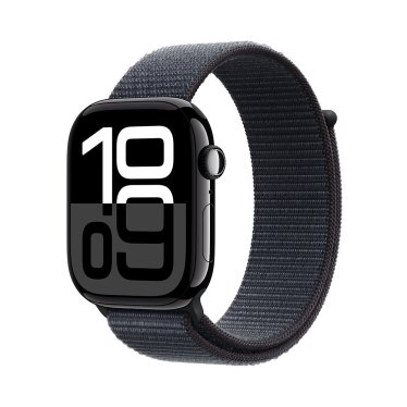 Apple Watch S10 - 46mm - Jet Black Aluminium - Ink Sport Loop -  (145-220mm)