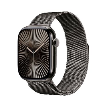 Apple Watch S10 Cellular - 46mm - Slate Titanium - Slate Milanese Loop - S/M (130-180mm)